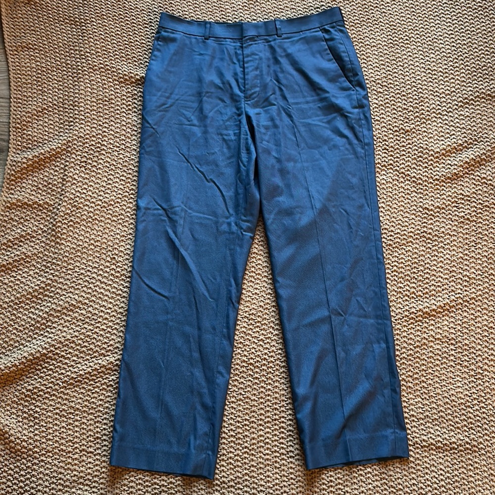 Blue Perry Ellis Portfolio Flex Stretch Classic Fit Dress Pants